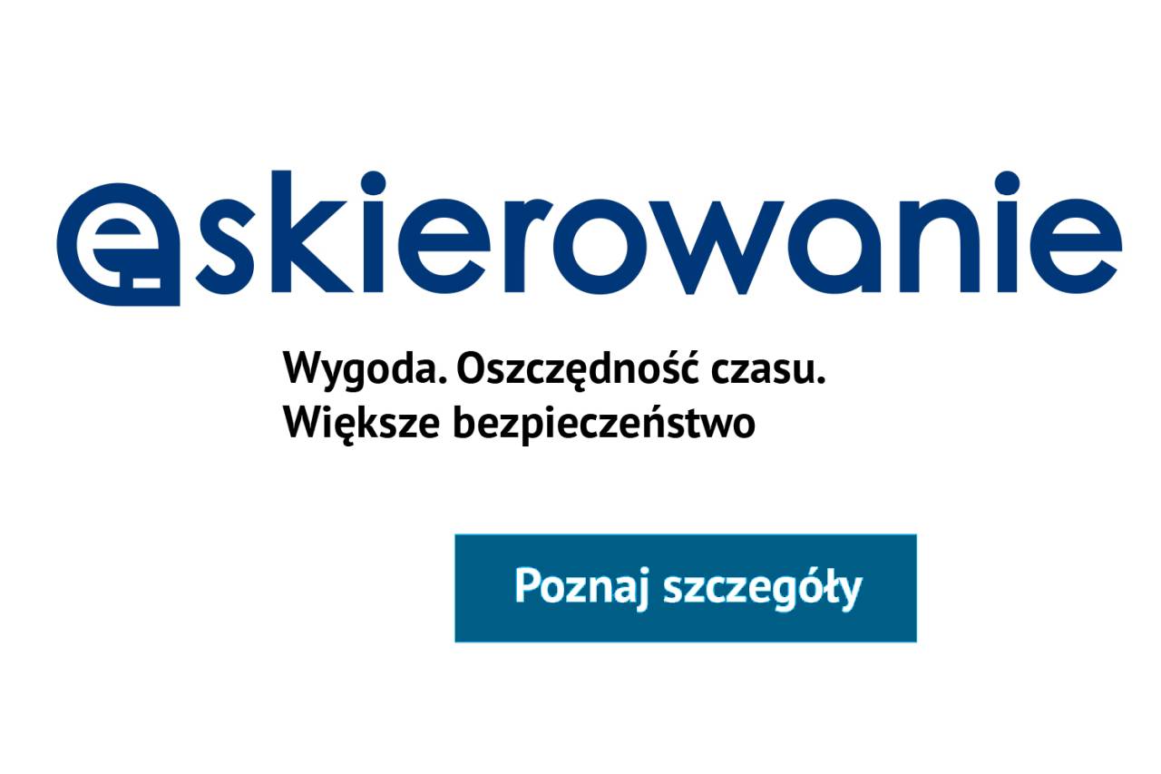 Infografika: e-skierowanie, wersja tekstowa poniżej